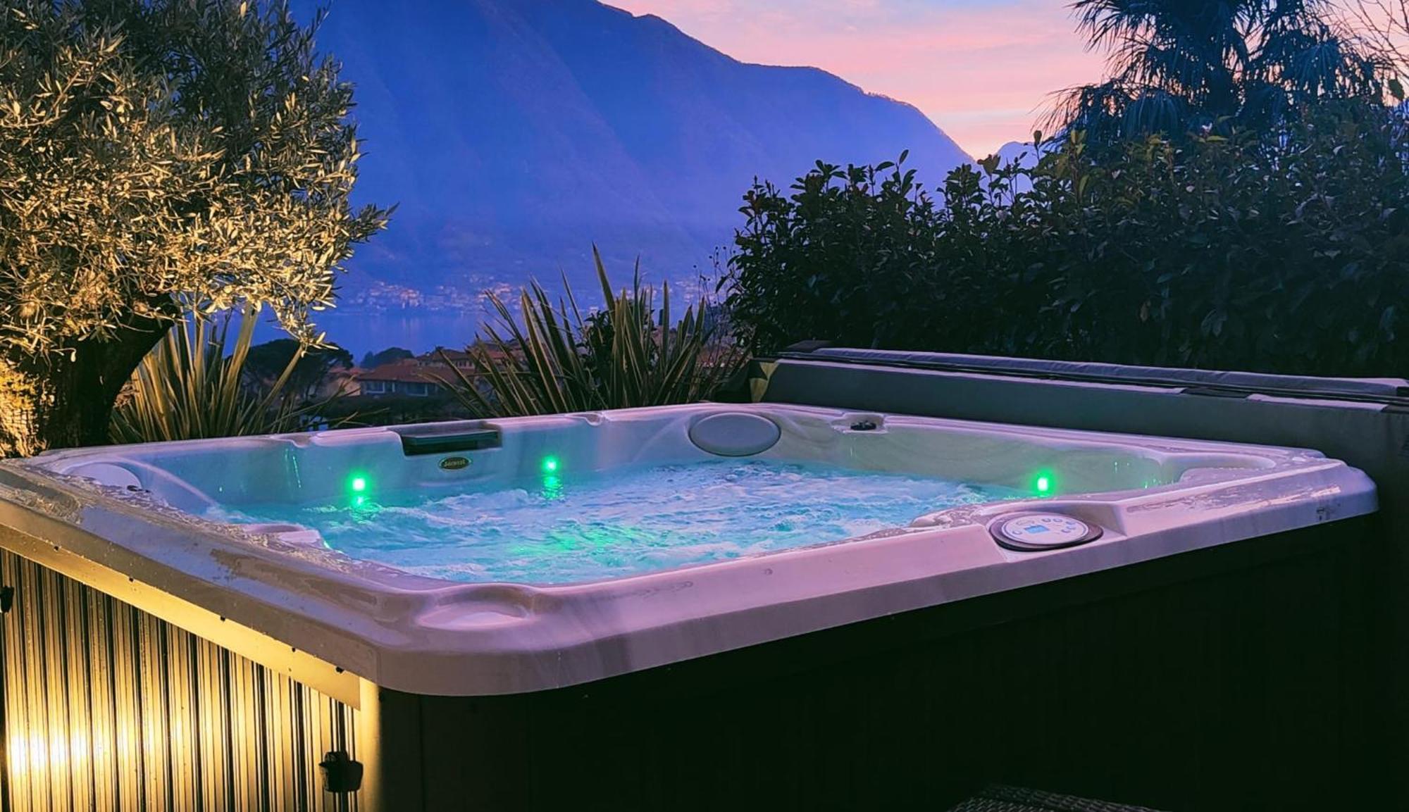 Magic Garden With Jacuzzi-Pool And Luxury Lake Como View Лено Екстериор снимка